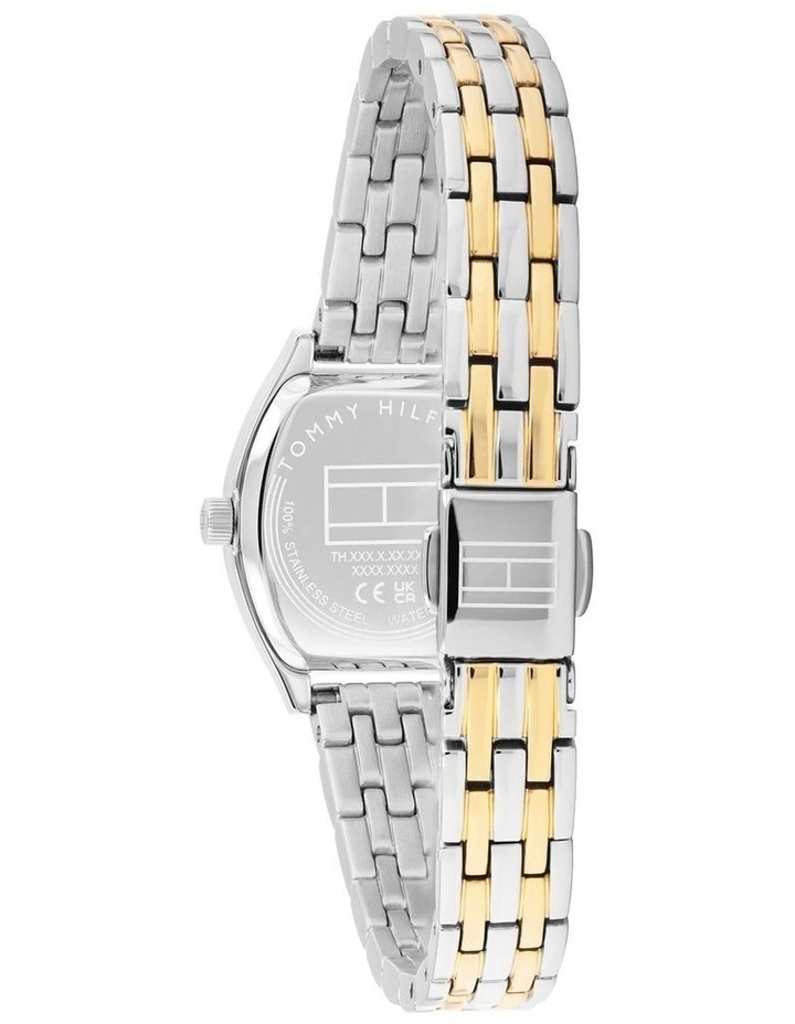 Norah Stainless Steel & Ionic Plated Thin Steel Dial Watch in Emerald Green image 3