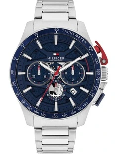 Stainless Steel Dial Watch in Blue