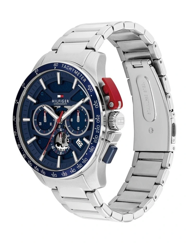 Stainless Steel Dial Watch in Blue image 2