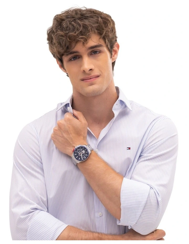 Stainless Steel Dial Watch in Blue image 4