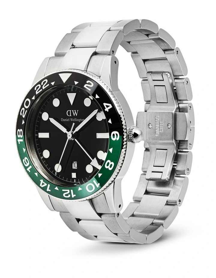 Iconic GMT 40mm Link Ceramic Bezel Steel Watch image 3