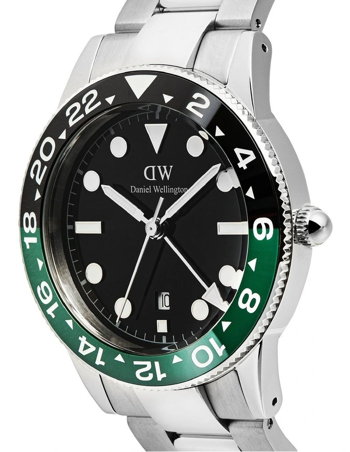 Iconic GMT 40mm Link Ceramic Bezel Steel Watch image 5