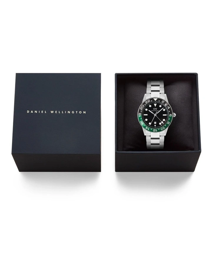 Iconic GMT 40mm Link Ceramic Bezel Steel Watch image 6