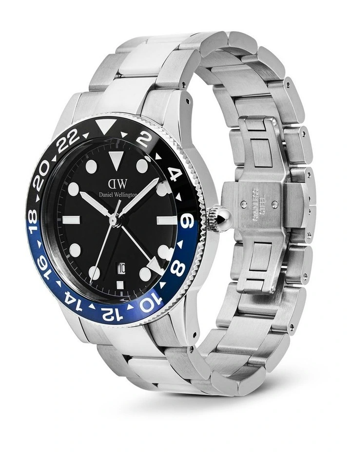 Iconic GMT Link Ceramic Bezel Steel Watch 40mm in Silver image 3