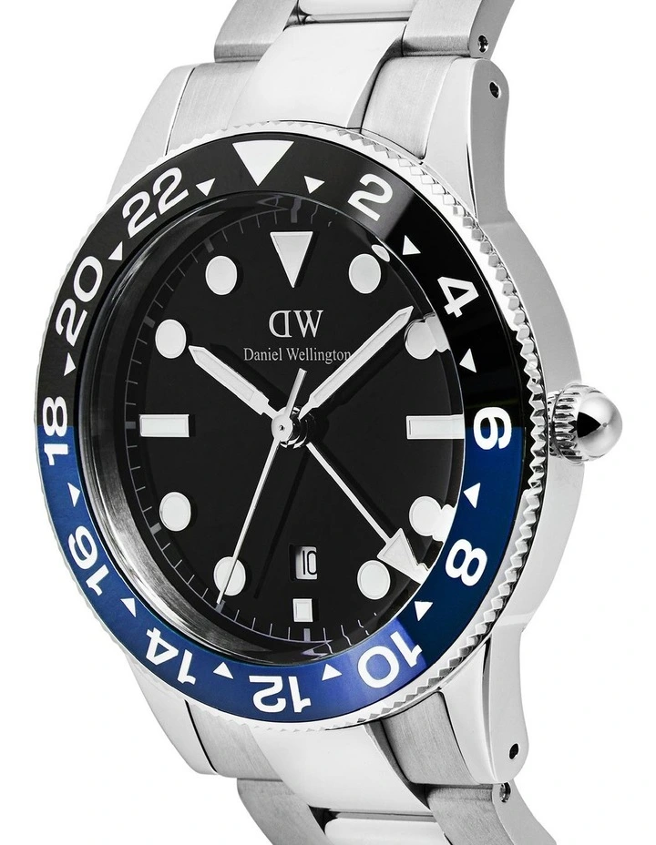 Iconic GMT Link Ceramic Bezel Steel Watch 40mm in Silver image 4