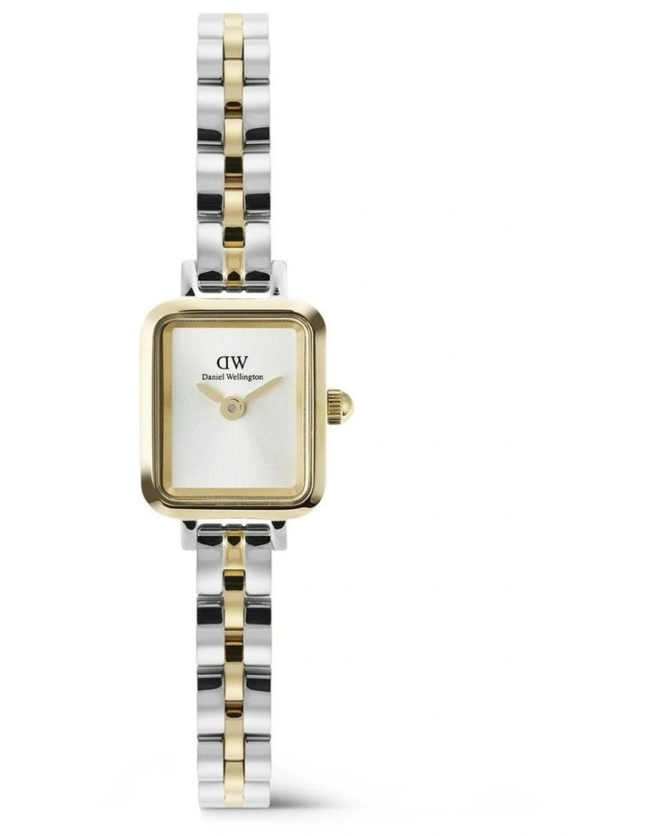 Quadro Mini 3-Link Two Tone Watch 15mm in Multi image 1