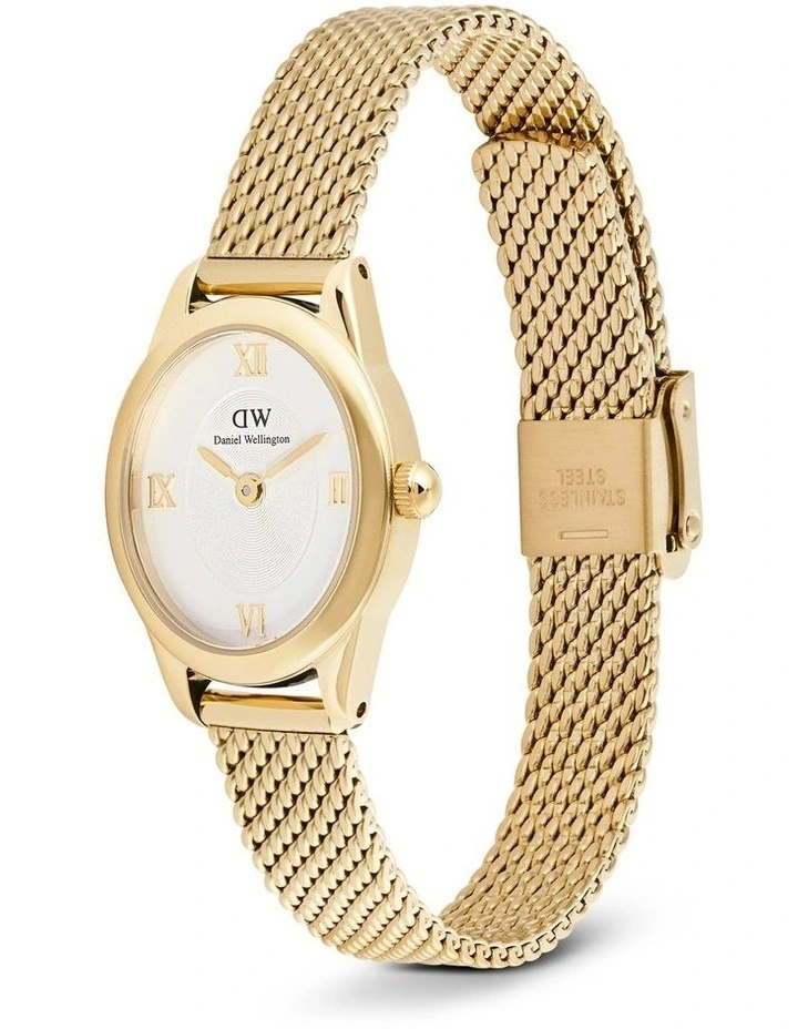 Ophelia Mini Mesh Watch 22mm in Gold image 2