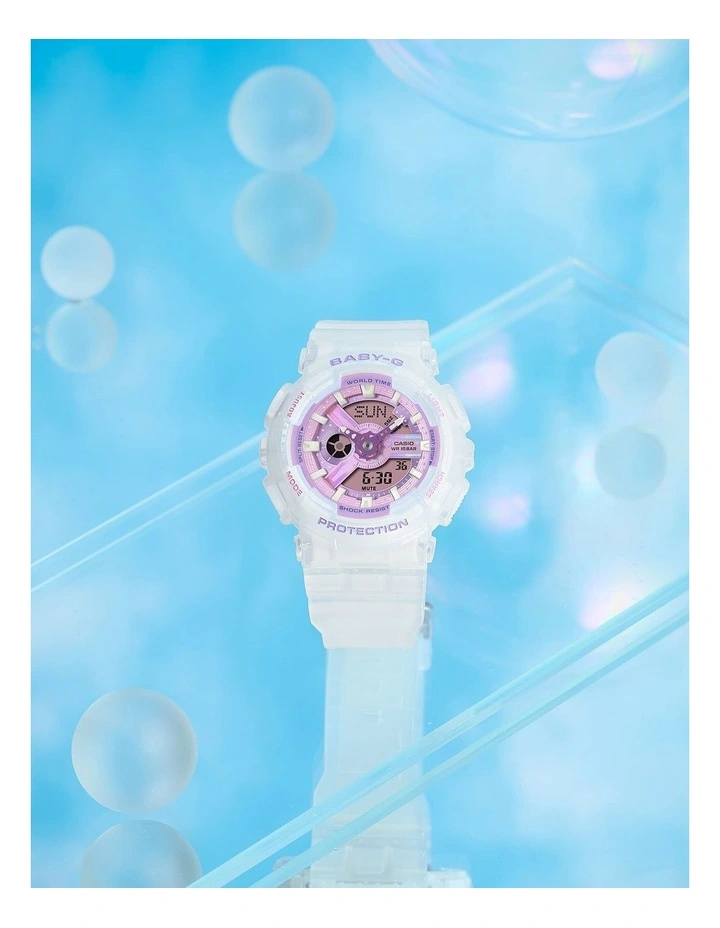 Baby G Ba110Ps-7A Watch in White image 4