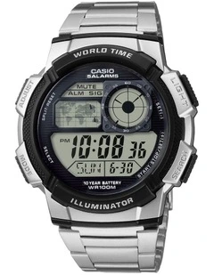 Ae1000Wd-1A Watch in Silver