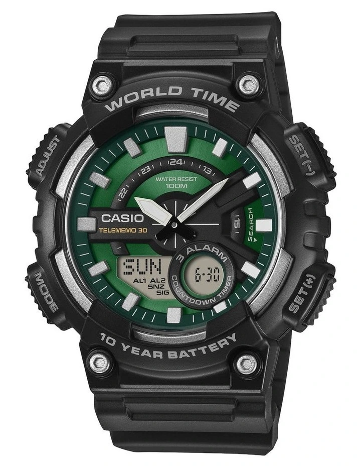 Aeq110W-3A2 Watch in Black image 1
