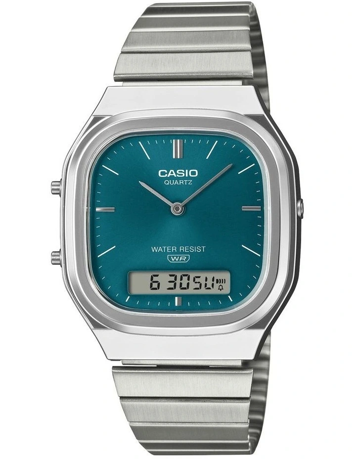 Aq240E-3A Watch in Silver image 1