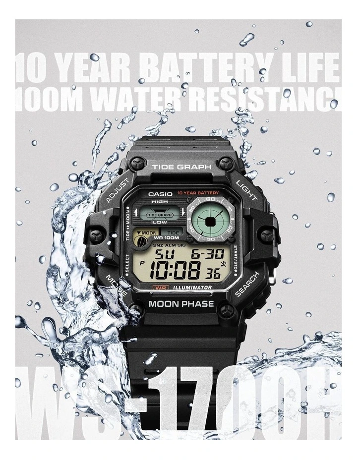 Ws1700H-1A Watch in Black image 2
