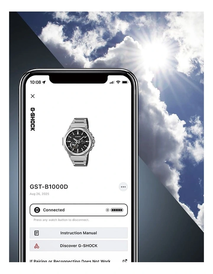 G Shock Gstb1000D-2A Watch in Silver image 6