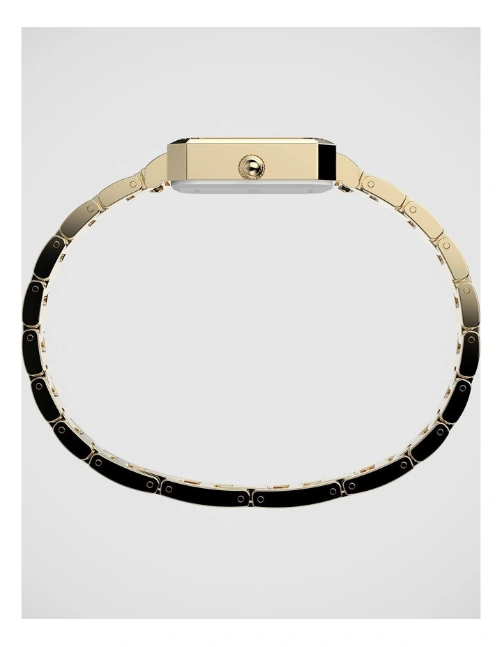 Timex Women's Rect Gold Watch TW2Y01200 image 3