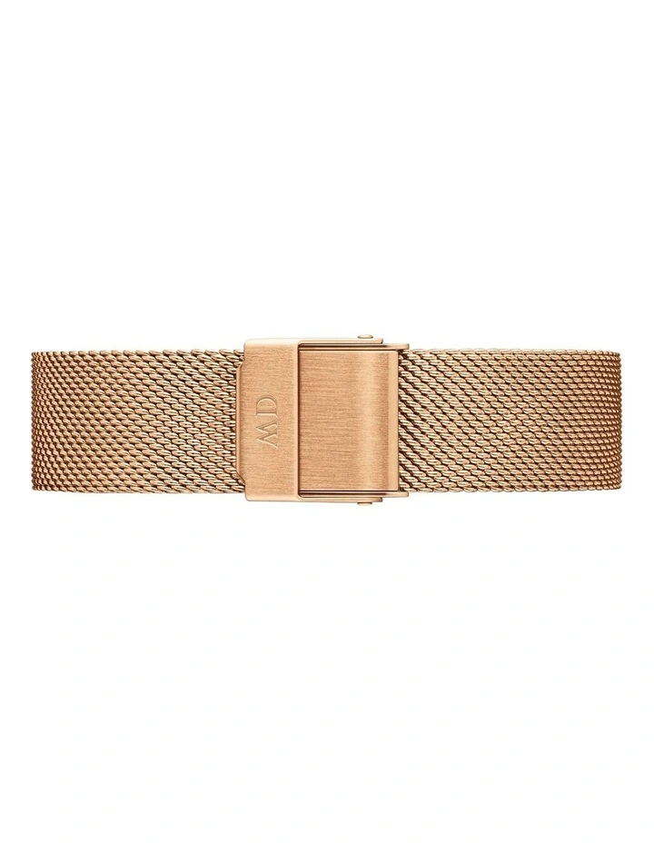 Petite 36 Melrose Stainless Steel Quartz Watch in Rose Gold/Black image 5