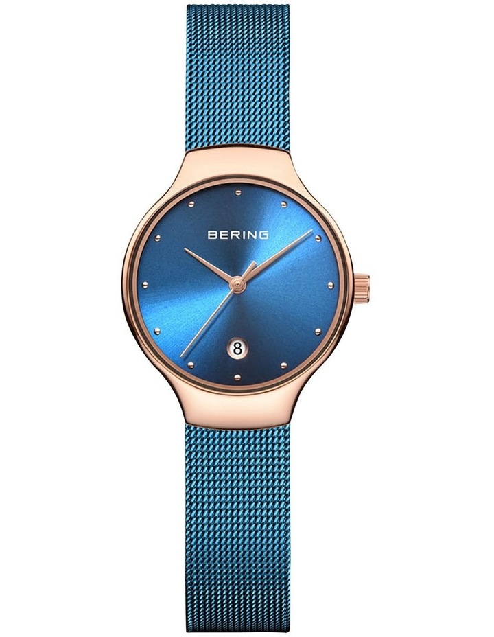 Ladies Classic Collection Blue Milanese Stainless Steel Analog Watch 13326-368
