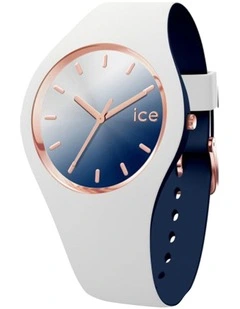 Ice Duo Chic White Marine Medium White Silicone Quartz Watch