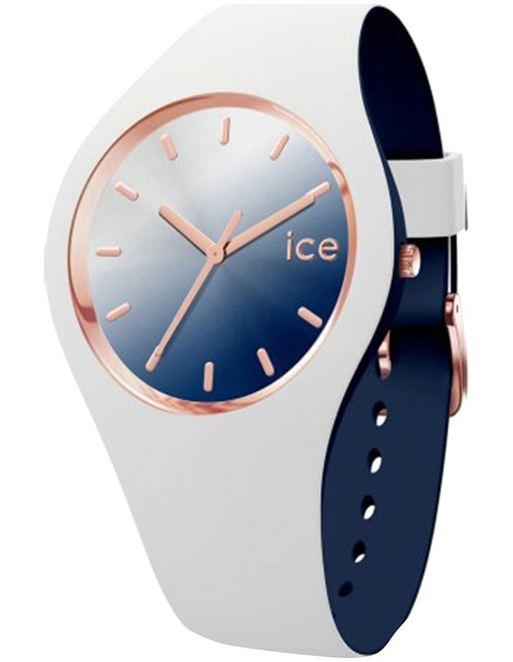 Ice Duo Chic White Marine Medium White Silicone Quartz Watch image 1