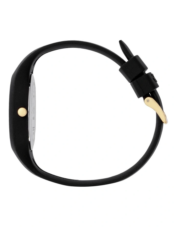 Ice Flower Precious Small Black Silicone Quartz Watch image 4