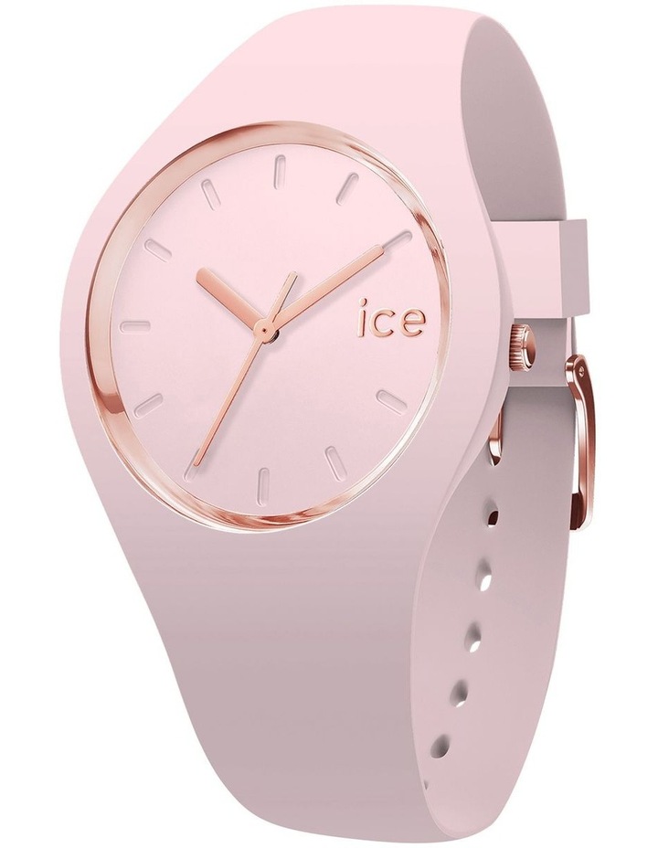 Ice Glam Pastel Lady Unisex Pink Silicone Quartz Watch