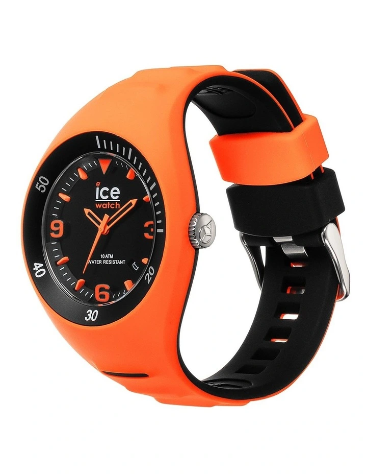 Ice P. Leclercq Medium Orange Silicone Chronograph Watch image 2