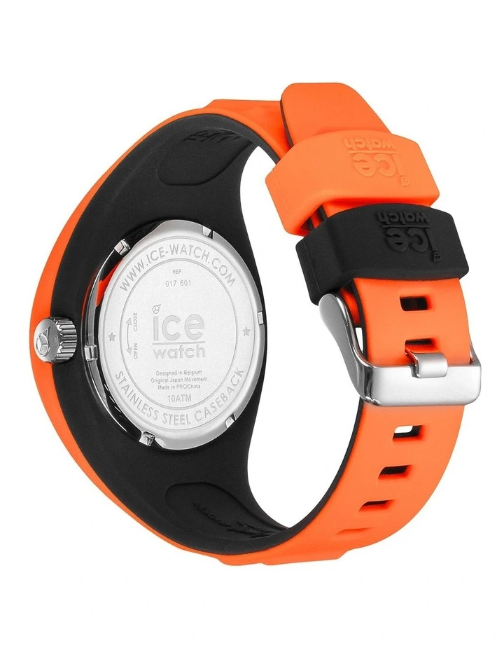 Ice P. Leclercq Medium Orange Silicone Chronograph Watch image 4