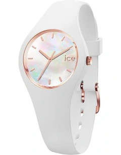 Ice Pearl Extra Small White Silicone Quartz Watch