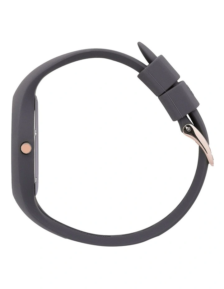 Ice Pearl Small Grey Silicone Quartz Watch image 4
