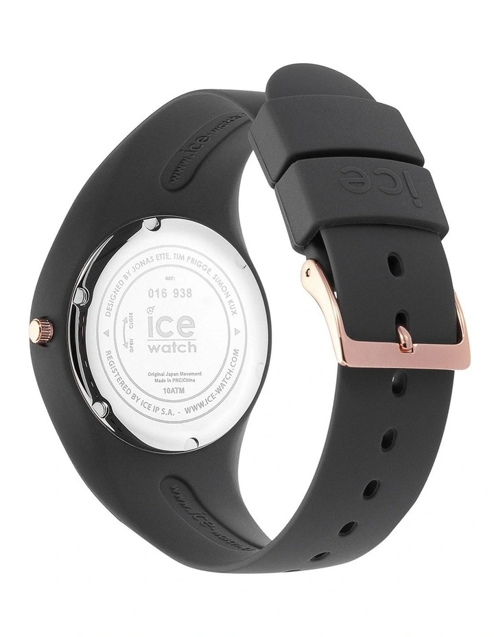 Ice Pearl Small Grey Silicone Quartz Watch image 5