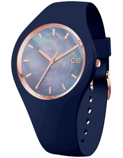 Ice Pearl Twilight Medium Blue Silicone Quartz Watch