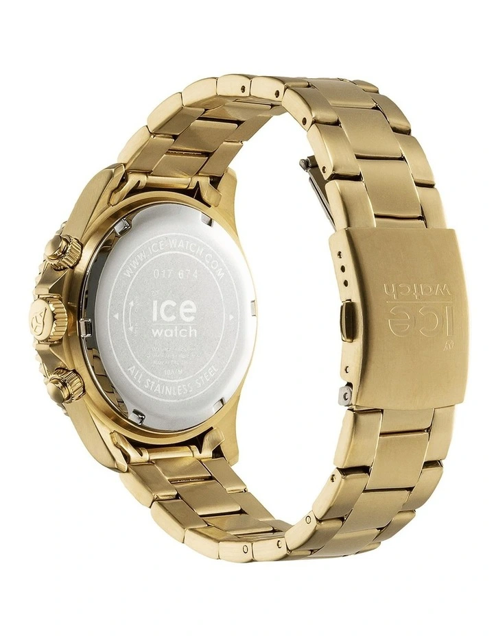 Ice Steel Blue Medium Gold Silicone Quartz Watch image 5