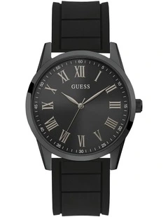 Charter Black Silicone Watch