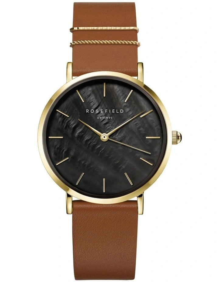 West Village WBCLG-W96 Leather Watch in Brown image 1