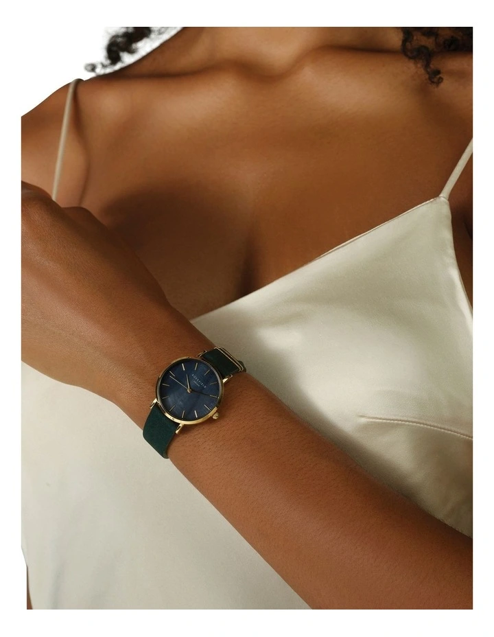 West Village WBFLG-W95 Leather Watch in Green image 2