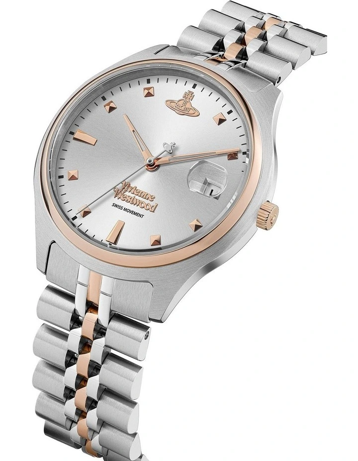 Camberwell Stainless Steel Watch in Silver/Gold image 3