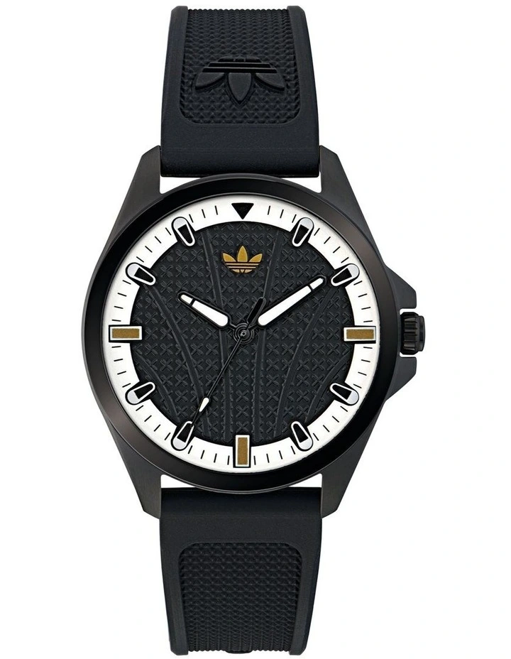 Originals Iconic One IP Steel Silicone Watch in Black image 1