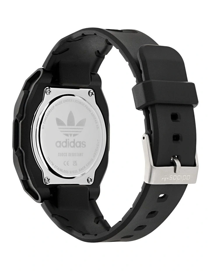 City Tech Four Resin Watch in Black image 4