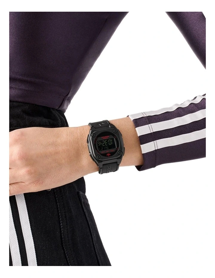 City Tech Four Resin Watch in Black image 6
