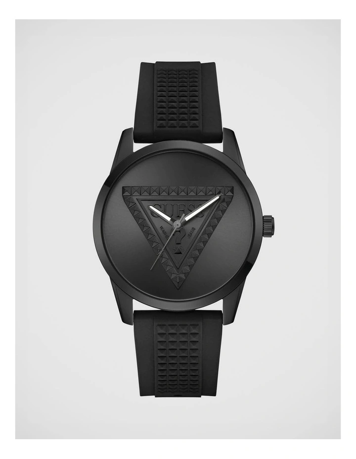 GUESS Mens Black Analogue Watch image 1