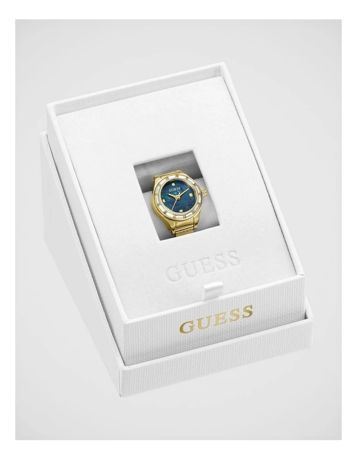GUESS Ladies Gold-Tone Analogue Ring Watch image 3
