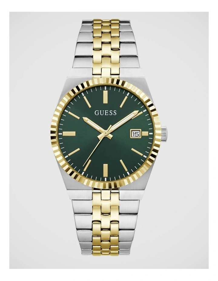 GUESS Mens Two-Tone Analogue Watch image 1