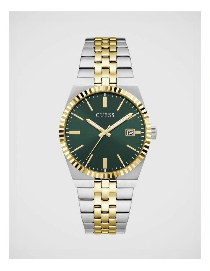 GUESS Mens Two-Tone Analogue Watch image 1