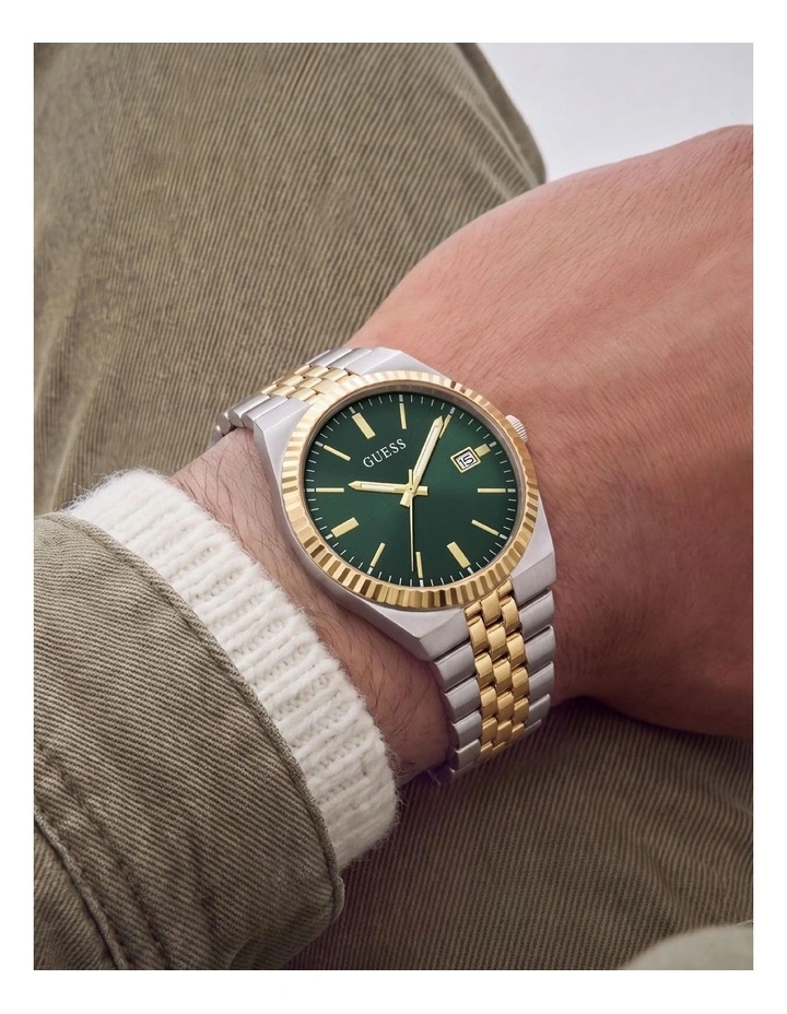 GUESS Mens Two-Tone Analogue Watch image 2