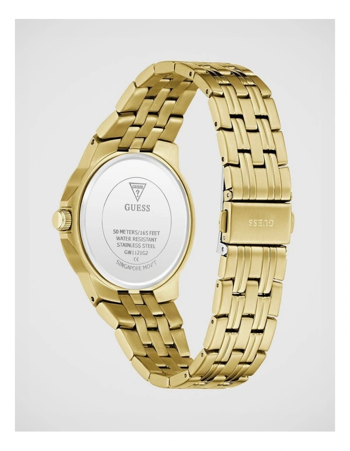 GUESS Mens Gold-Tone Analogue Watch image 3