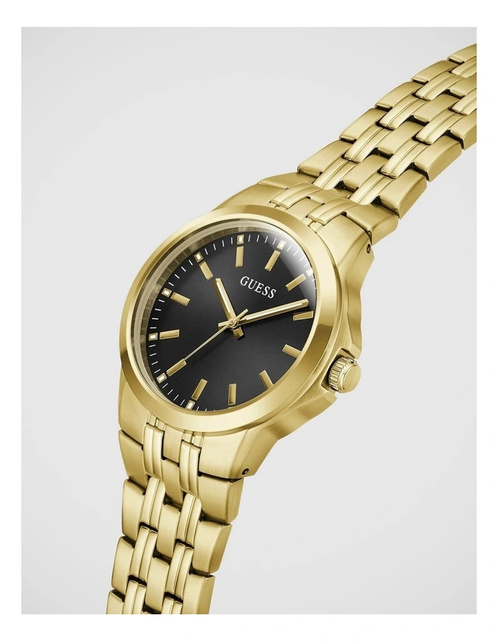 GUESS Mens Gold-Tone Analogue Watch image 4