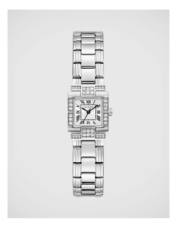 GUESS Ladies Silver-Tone Analogue Watch image 1