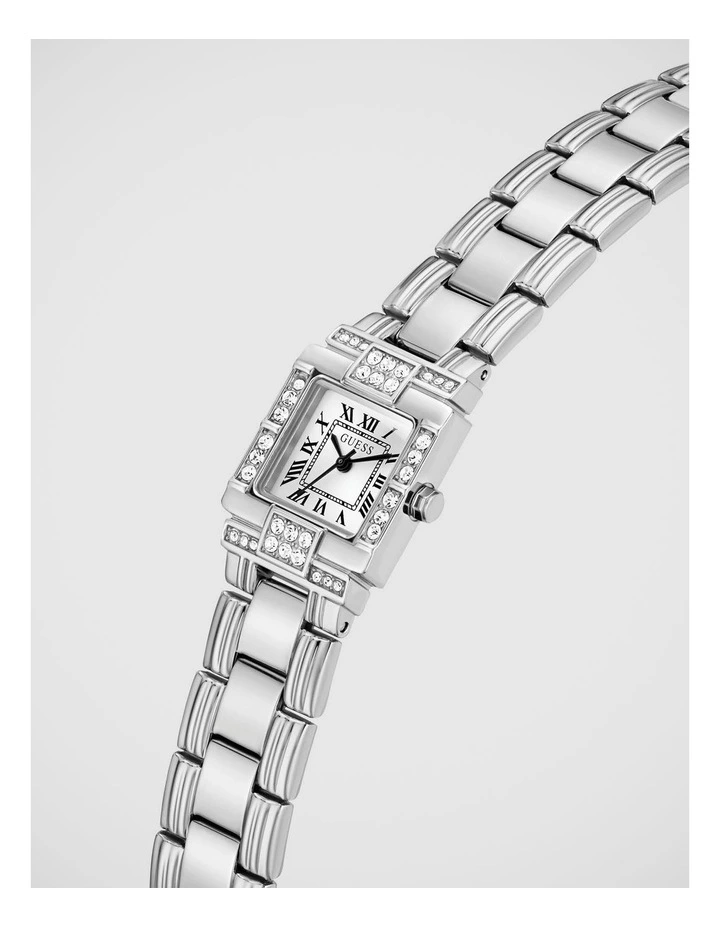 GUESS Ladies Silver-Tone Analogue Watch image 4