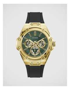 GUESS Mens Gold-Tone Multifunction Watch
