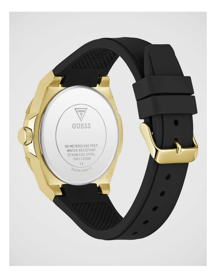 GUESS Mens Gold-Tone Multifunction Watch image 3