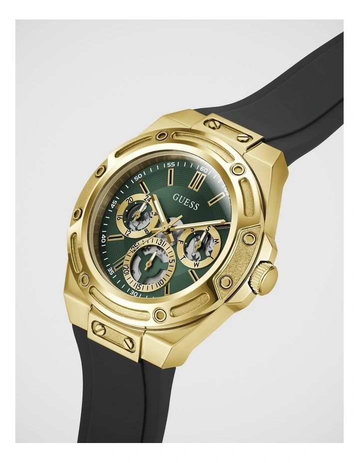 GUESS Mens Gold-Tone Multifunction Watch image 4